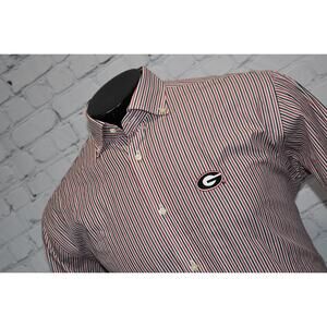 Thomas Dean UGA Dress Shirt Mens Size Medium University Georgia Bulldogs DAWGS